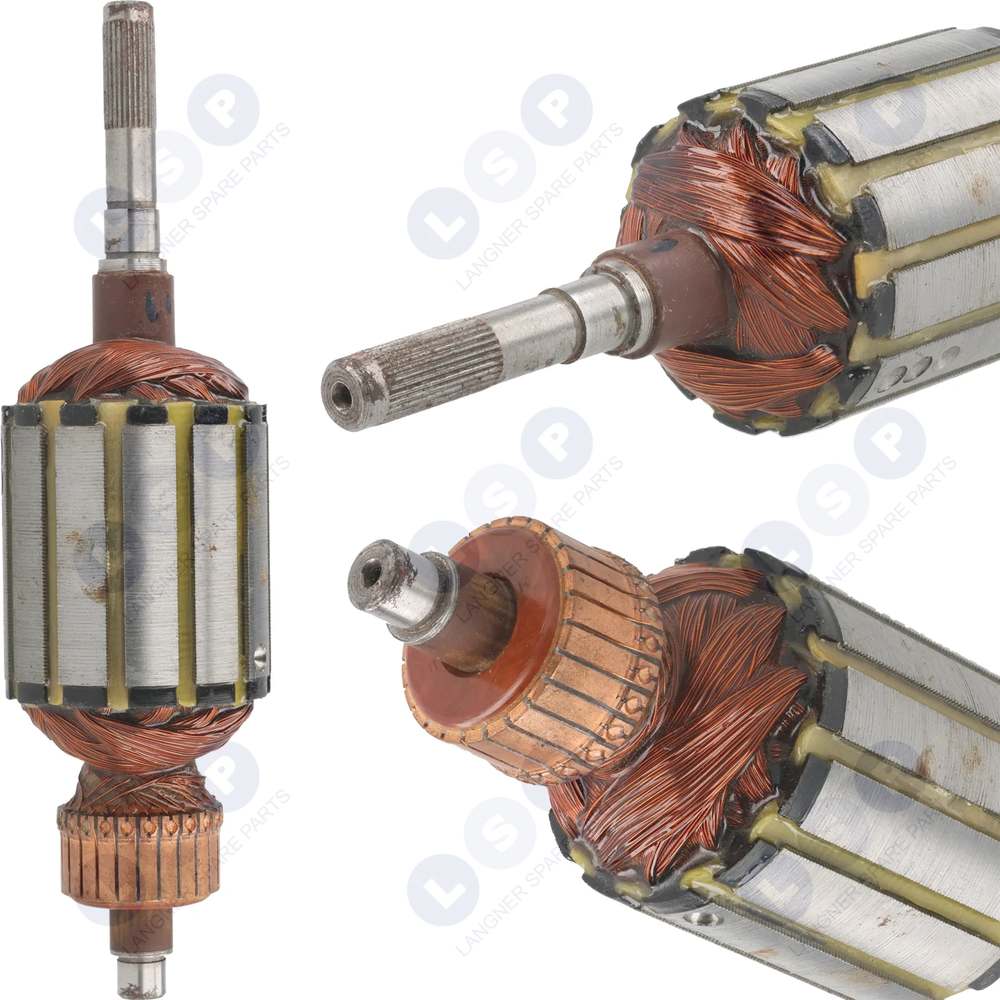 Zhrdzavený rotor na krovinorez, dĺžka 140 mm, bal. Vyžínač 38 x 35 mm
